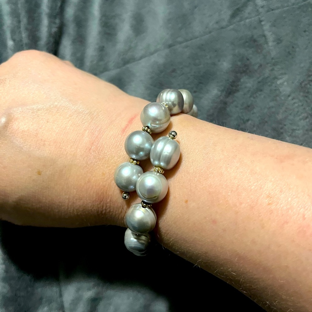 GENUINE BAROQUE pearl bracelet